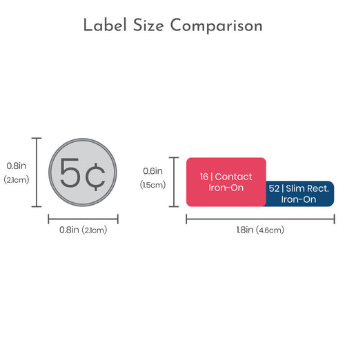 Iron-On Clothing Labels: Dots Iron-On Labels