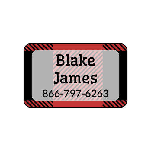 Flannel Iron-On Labels for Clothing and Face Masks