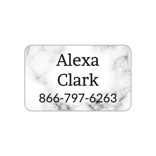 Marble Contact Clothing Labels