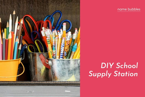 DIY School Supply Station to Keep Homework Chaos in Check