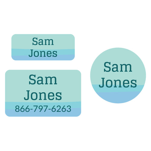 Ombre Clothing Labels Pack | Name Bubbles