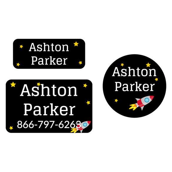 Clothing Labels For Kids: Space Clothing Labels