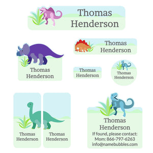 dinosaurs mega daycare labels pack