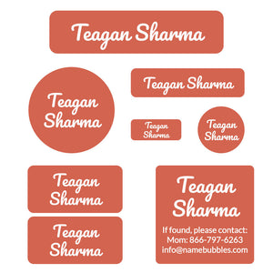 neutral color mega daycare labels pack sienna