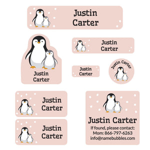 penguins mega daycare labels pack cream