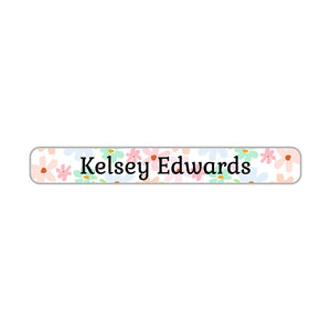 mini pencil labels flowers