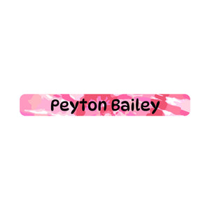 mini pencil labels tie-dye art pink