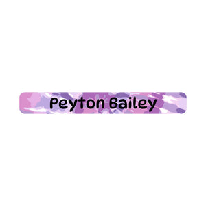 mini pencil labels tie-dye art purple