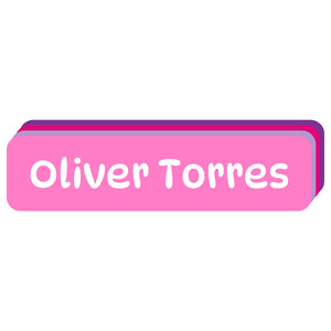 rectangle name labels color combos fairy princess