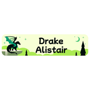 rectangle name labels dragon green