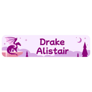 rectangle name labels dragon purple