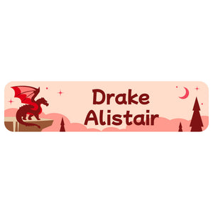 rectangle name labels dragon red