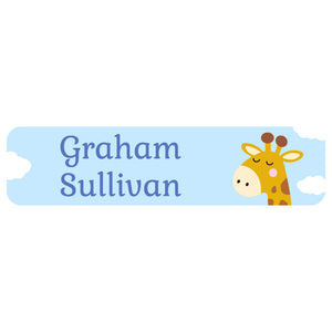 rectangle name labels giraffe blue