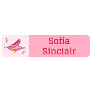 rectangle name labels princess pink