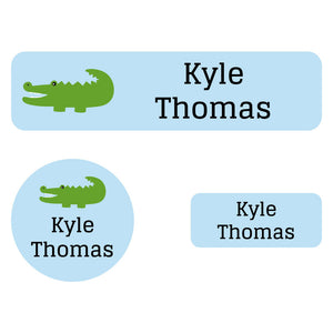 sample labels pack alligator