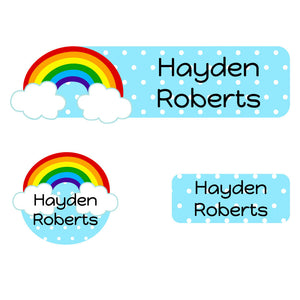 sample labels pack rainbow