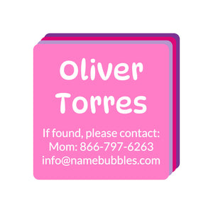 contact labels color combos fairy princess