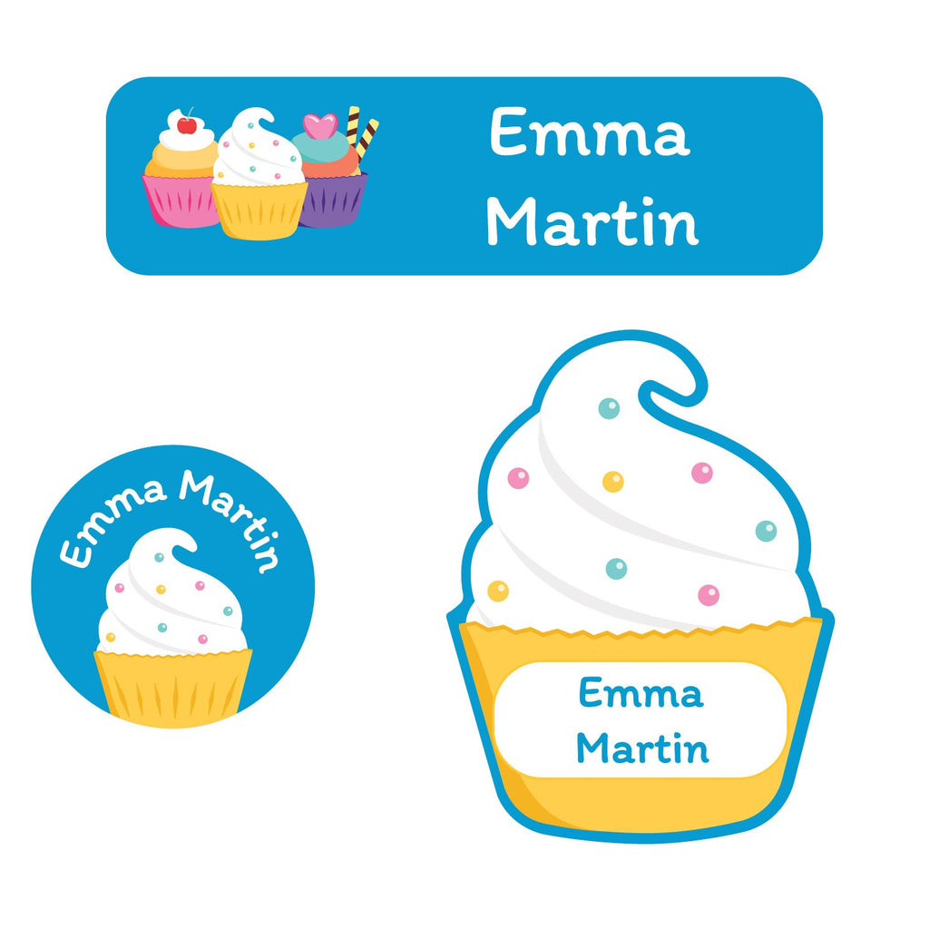 Cupcakes Baby Labels Pack