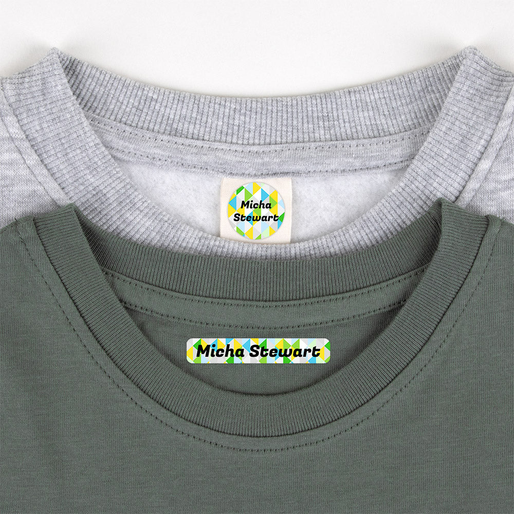 Label Stickers For Clothing: Crystal Prism Name Labels