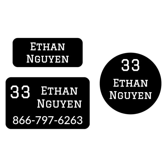 Jersey Clothing Labels Pack