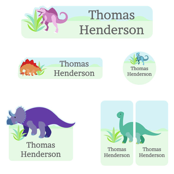Kid's Labels: Dinosaur Name Labels For Kids