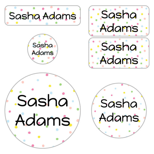 Preschool Labels: Pom Pom Labels For Preschool | Name Bubbles