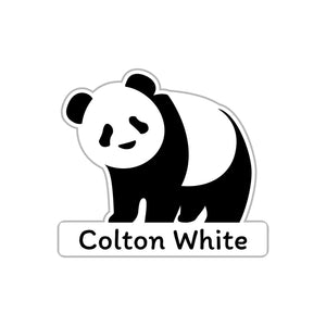 personalized stickers with panda design