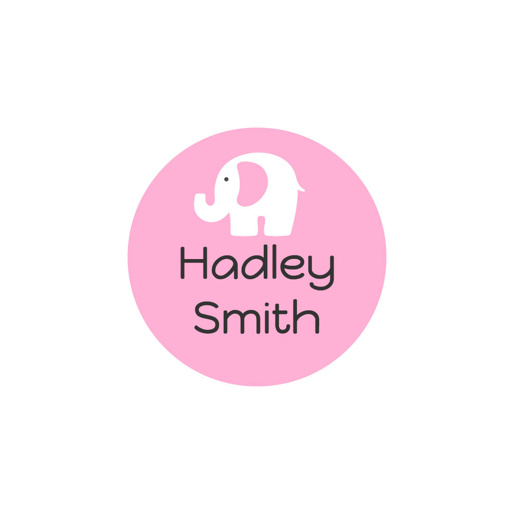 Name Labels For Daycare: Elephant Daycare Labels