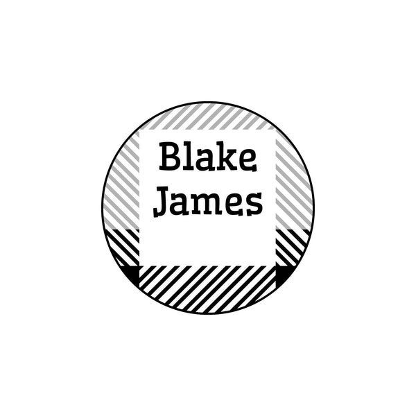 Flannel Iron-On Labels for Clothing and Face Masks