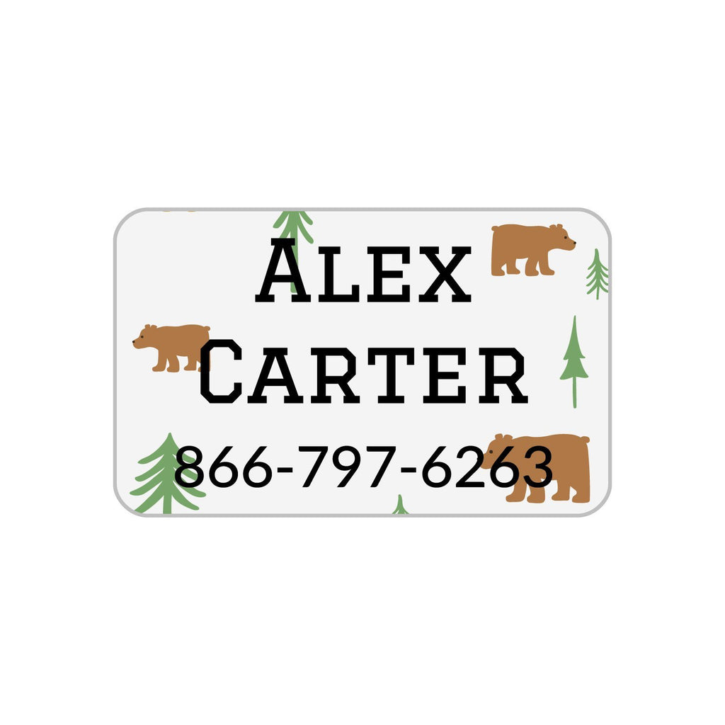 Clothing Labels For Kids: Bear Clothing Labels